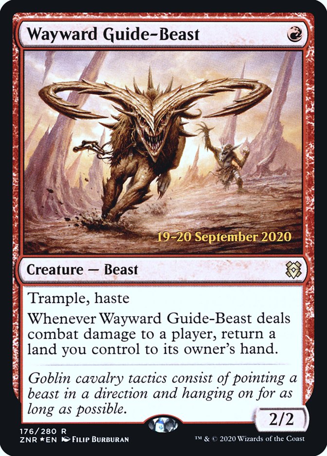 Wayward Guide-Beast  [Zendikar Rising Prerelease Promos] | Amazing Games TCG