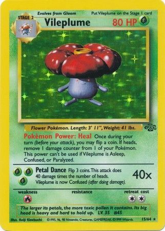 Vileplume (15/64) [Jungle Unlimited] | Amazing Games TCG