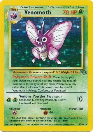 Venomoth (13/64) [Jungle Unlimited] | Amazing Games TCG