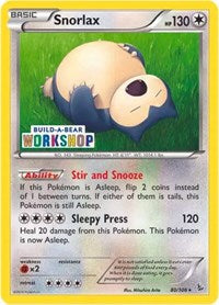 Snorlax (80/106) (Build-a-Bear Workshop Exclusive) [XY: Flashfire] | Amazing Games TCG