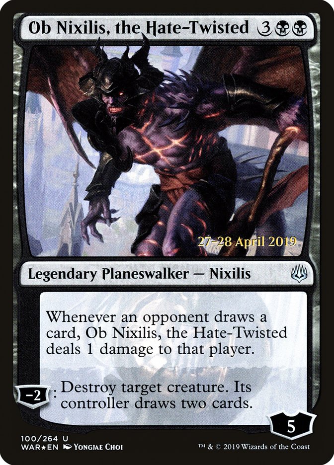 Ob Nixilis, the Hate-Twisted  [War of the Spark Prerelease Promos] | Amazing Games TCG