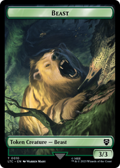 Beast // Treefolk Double Sided Token [The Lord of the Rings: Tales of Middle-Earth Commander Tokens] | Amazing Games TCG