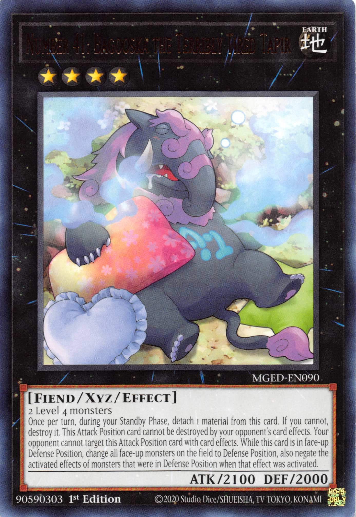 Number 41: Bagooska the Terribly Tired Tapir [MGED-EN090] Rare | Amazing Games TCG