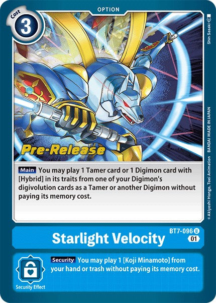 Starlight Velocity [BT7-096] [Next Adventure Pre-Release Cards] | Amazing Games TCG