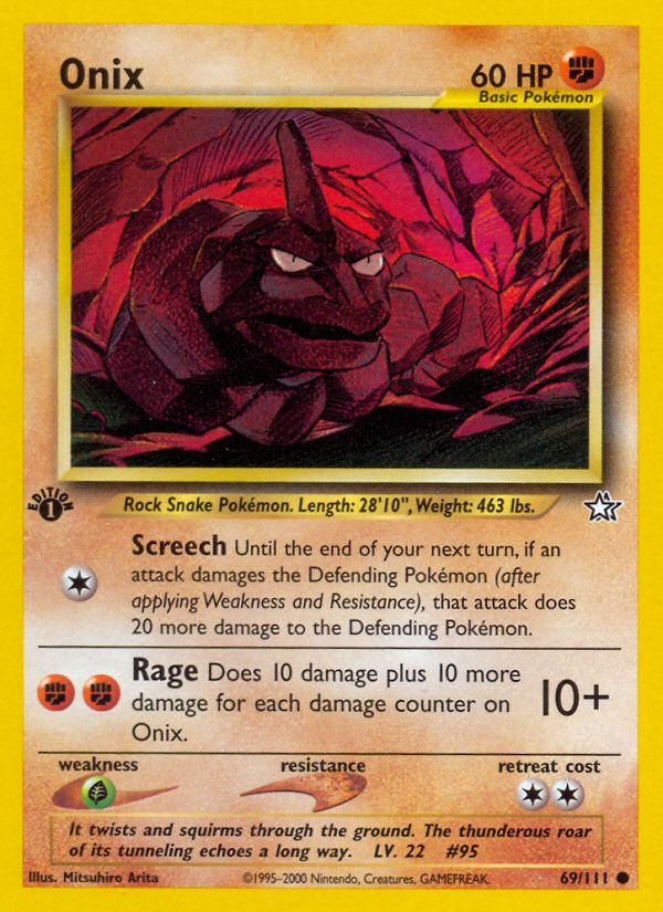 Onix (69/111) [Neo Genesis 1st Edition] | Amazing Games TCG