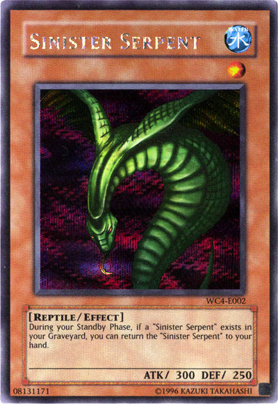 Sinister Serpent [WC4-E002] Prismatic Secret Rare | Amazing Games TCG