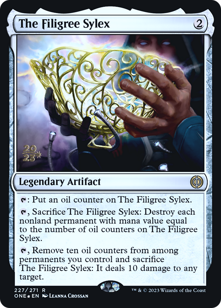 The Filigree Sylex [Phyrexia: All Will Be One Prerelease Promos] | Amazing Games TCG