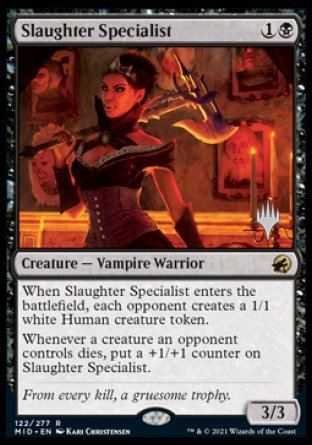 Slaughter Specialist (Promo Pack) [Innistrad: Midnight Hunt Promos] | Amazing Games TCG