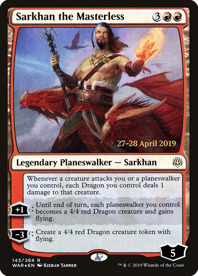 Sarkhan the Masterless  [War of the Spark Prerelease Promos] | Amazing Games TCG