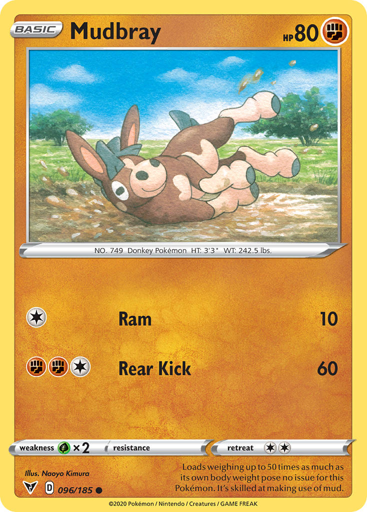 Mudbray (096/185) [Sword & Shield: Vivid Voltage] | Amazing Games TCG