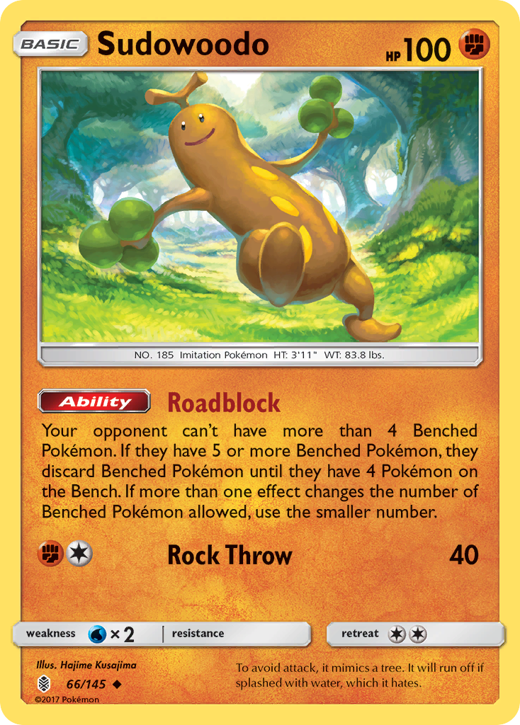 Sudowoodo (66/145) [Sun & Moon: Guardians Rising] | Amazing Games TCG