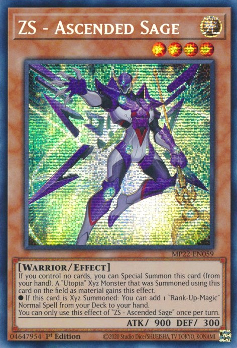 ZS - Ascended Sage [MP22-EN059] Prismatic Secret Rare | Amazing Games TCG