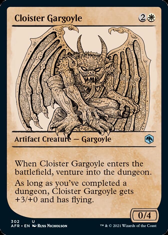 Cloister Gargoyle  (Showcase) [Dungeons & Dragons: Adventures in the Forgotten Realms] | Amazing Games TCG