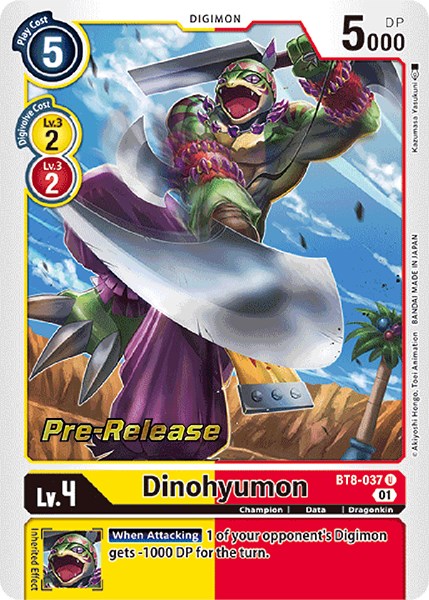 Dinohyumon [BT8-037] [New Awakening Pre-Release Cards] | Amazing Games TCG