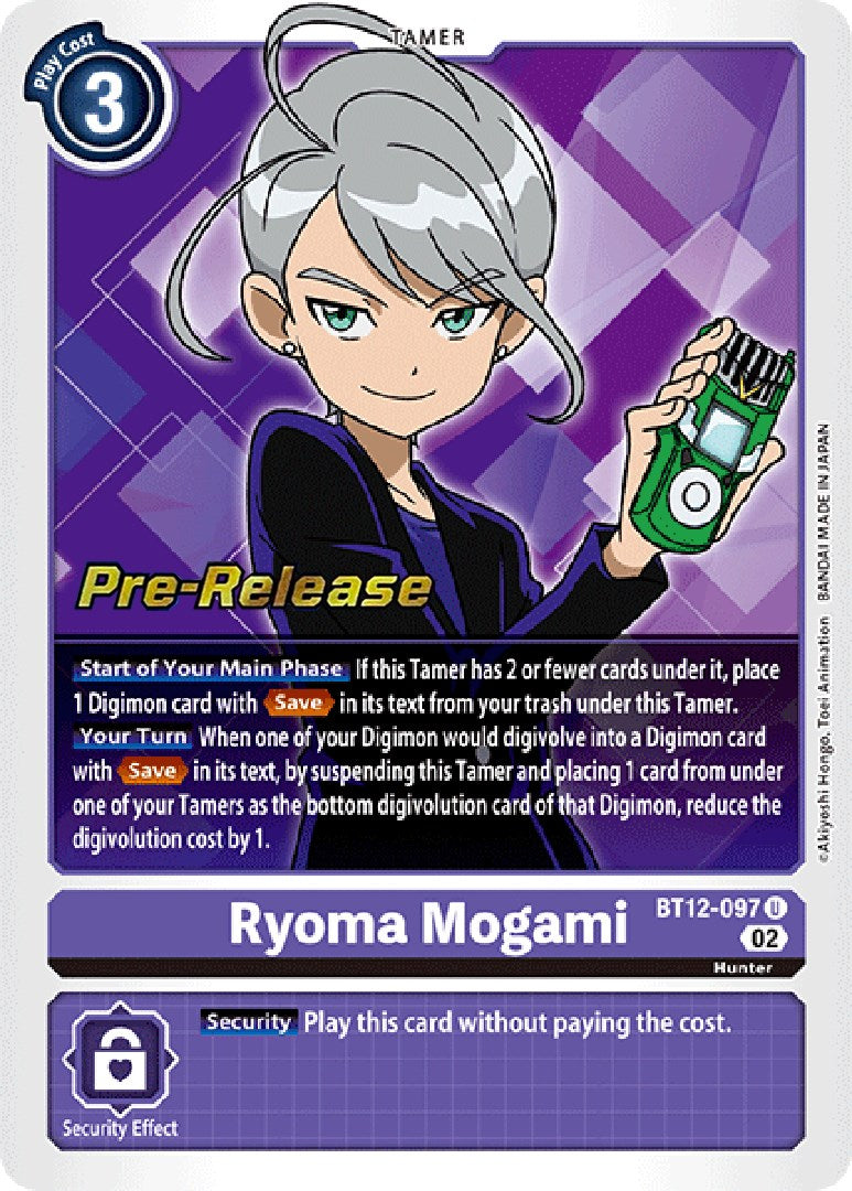 Ryoma Mogami [BT12-097] [Across Time Pre-Release Cards] | Amazing Games TCG