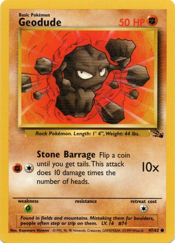 Geodude (47/62) [Fossil Unlimited] | Amazing Games TCG