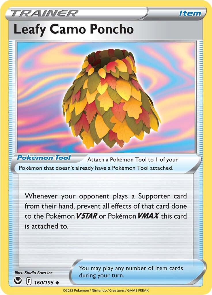 Leafy Camo Poncho (160/195) [Sword & Shield: Silver Tempest] | Amazing Games TCG