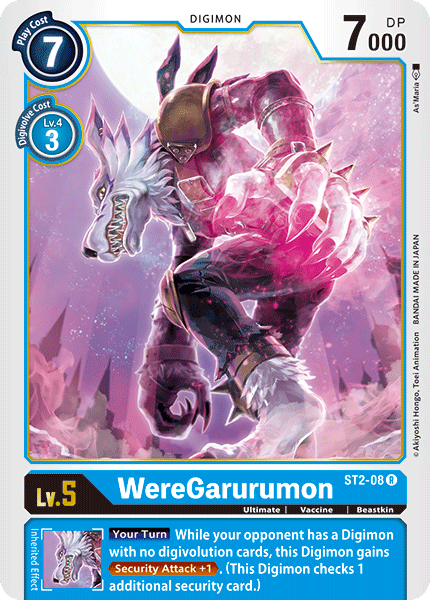 WereGarurumon [ST2-08] [Starter Deck: Cocytus Blue] | Amazing Games TCG