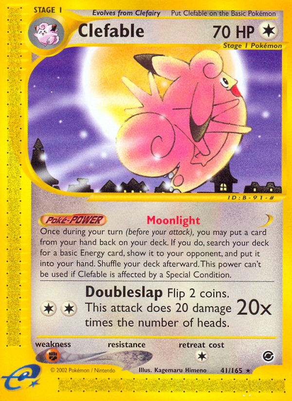 Clefable (41/165) [Expedition: Base Set] | Amazing Games TCG