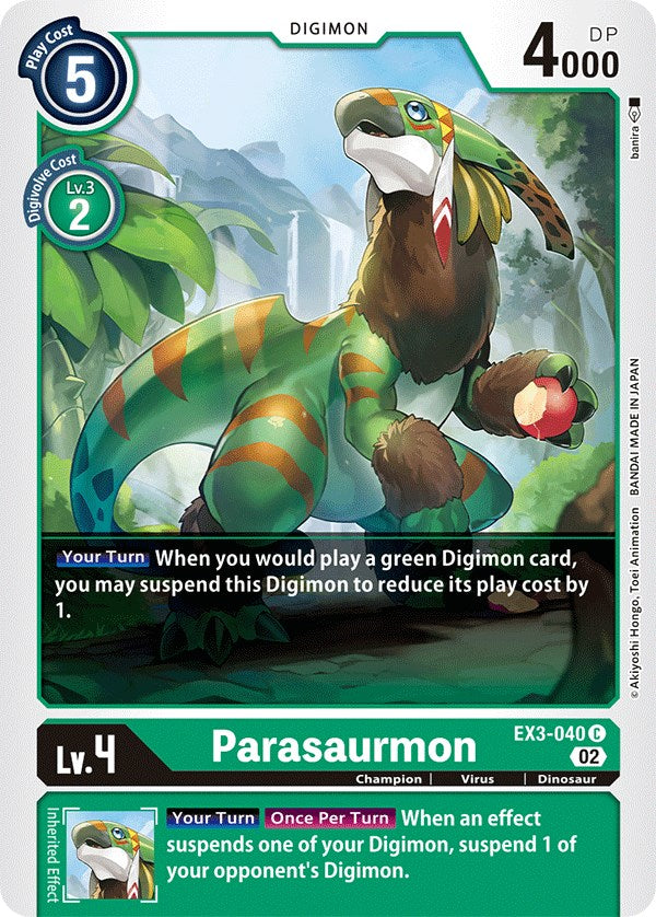 Parasaurmon [EX3-040] [Draconic Roar] | Amazing Games TCG