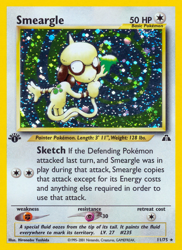 Smeargle (11/75) [Neo Discovery 1st Edition] | Amazing Games TCG