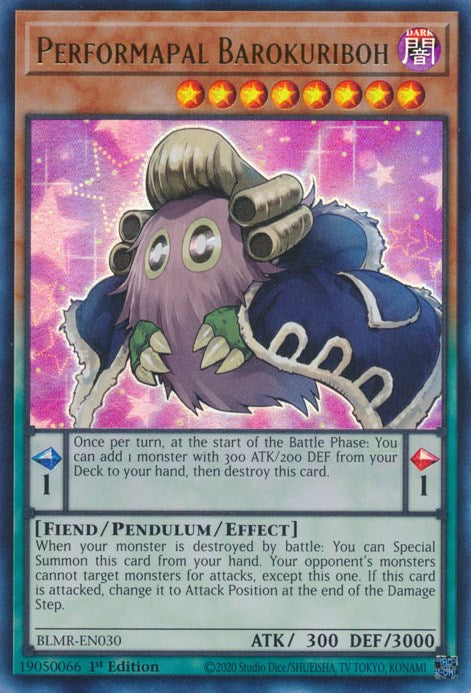 Performapal Barokuriboh [BLMR-EN030] Ultra Rare | Amazing Games TCG