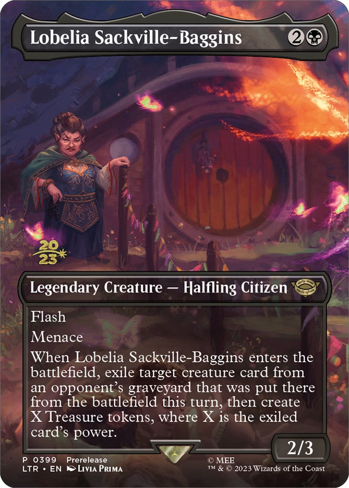 Lobelia Sackville-Baggins (399) [The Lord of the Rings: Tales of Middle-Earth Prerelease Promos] | Amazing Games TCG