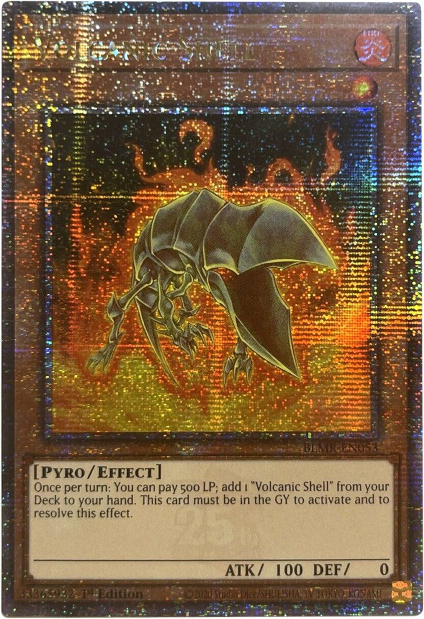 Volcanic Shell [BLMR-EN053] Quarter Century Secret Rare | Amazing Games TCG