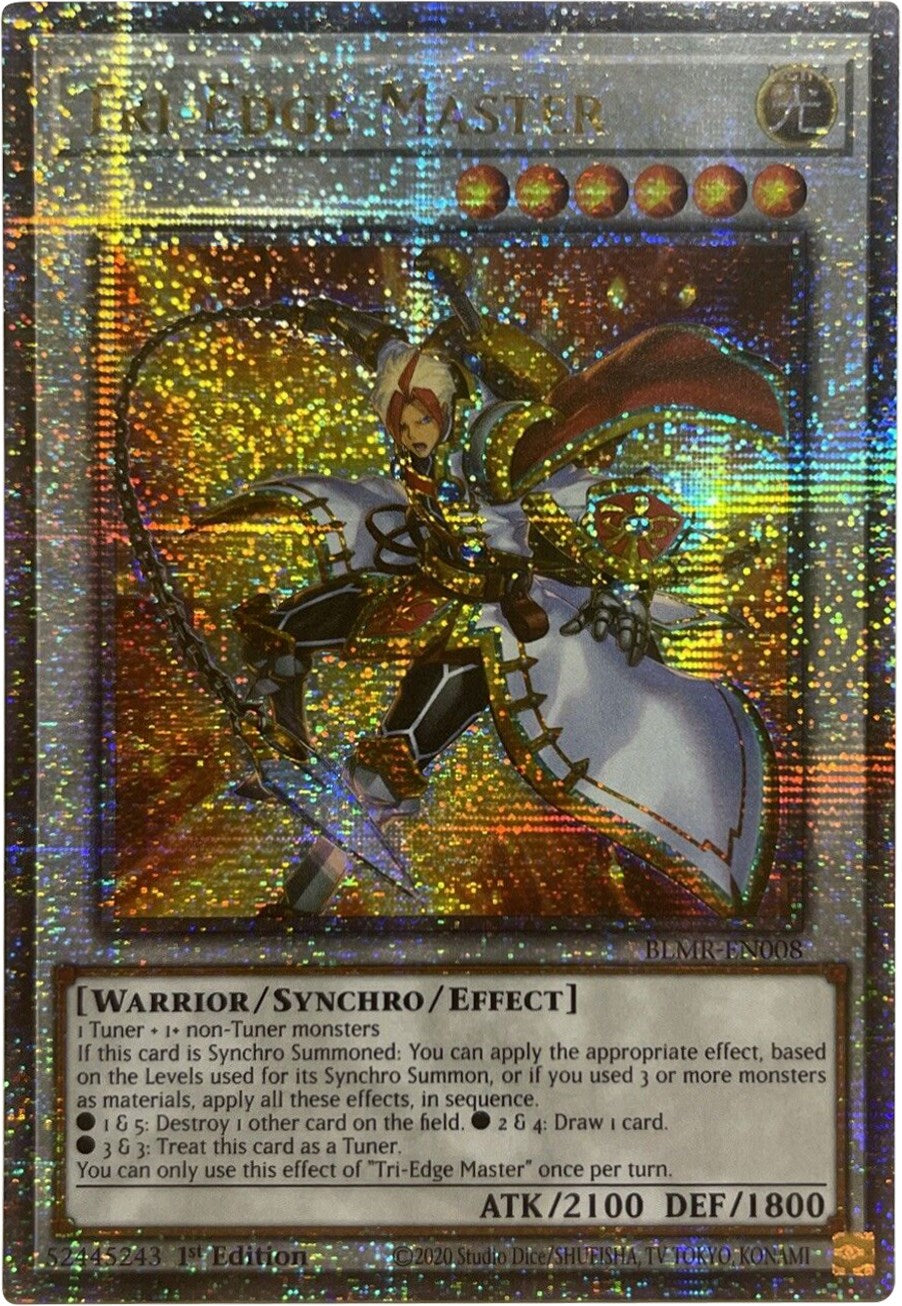 Tri-Edge Master [BLMR-EN008] Quarter Century Secret Rare | Amazing Games TCG