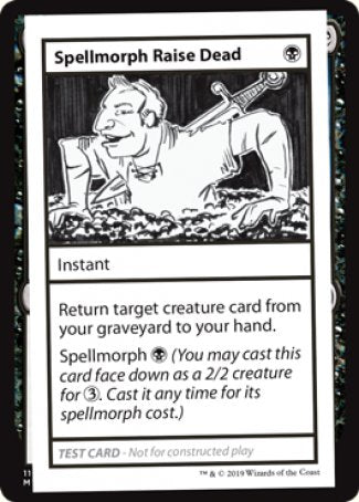 Spellmorph Raise Dead (2021 Edition) [Mystery Booster Playtest Cards] | Amazing Games TCG