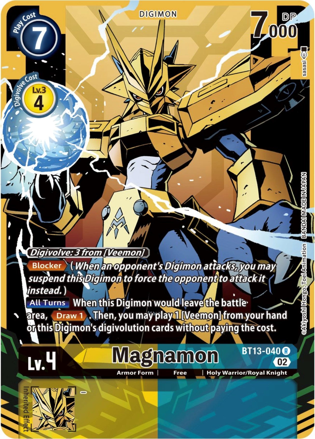 Magnamon [BT13-040] (Alternate Art) [Versus Royal Knights Booster] | Amazing Games TCG