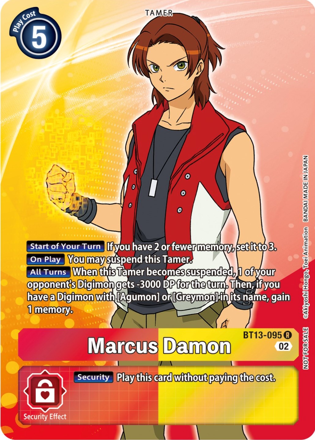 Marcus Damon [BT13-095] (Box Topper) [Versus Royal Knights Booster] | Amazing Games TCG