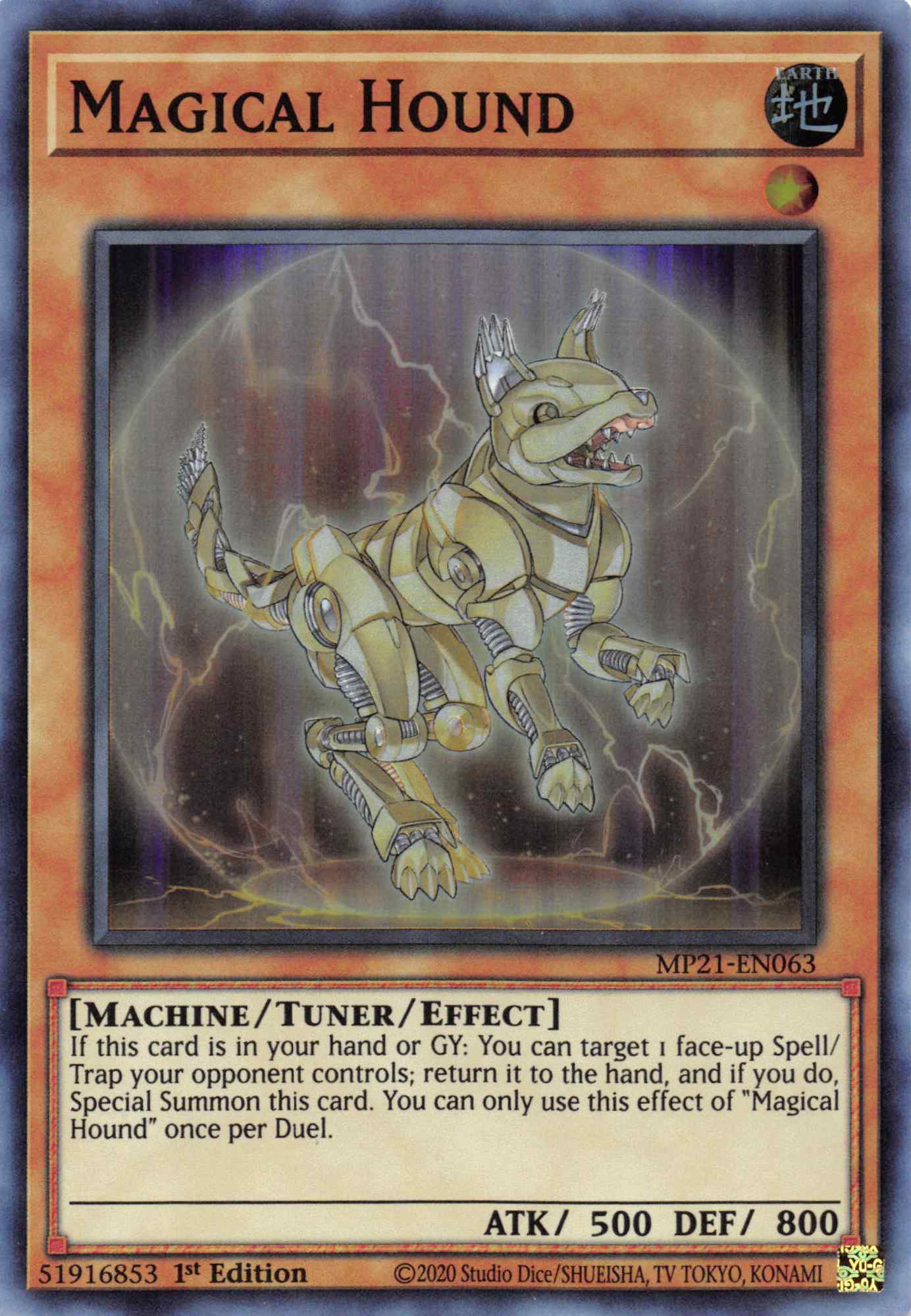 Magical Hound [MP21-EN063] Super Rare | Amazing Games TCG