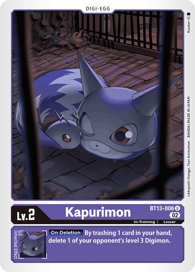 Kapurimon [BT13-006] [Versus Royal Knights Booster] | Amazing Games TCG
