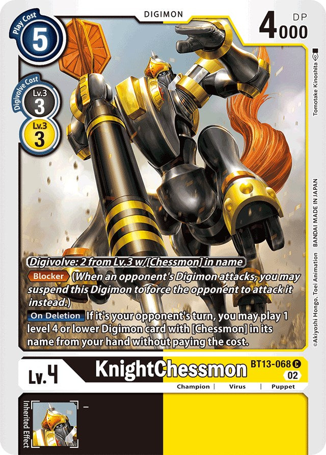 KnightChessmon [BT13-068] [Versus Royal Knights Booster] | Amazing Games TCG
