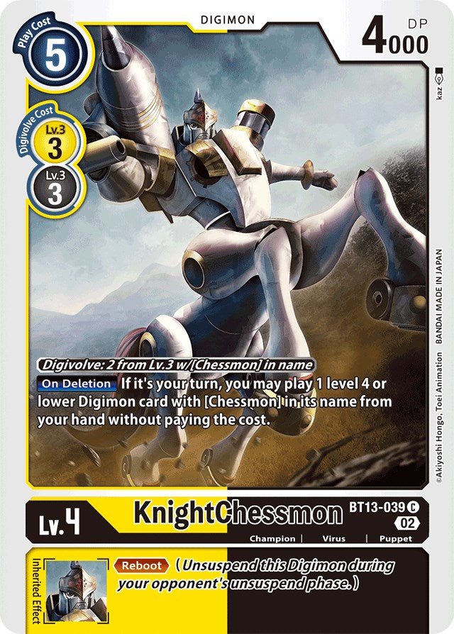 KnightChessmon [BT13-039] [Versus Royal Knights Booster] | Amazing Games TCG