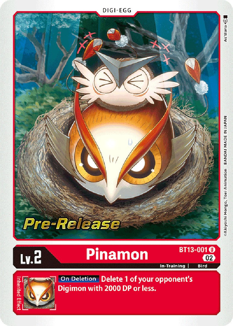 Pinamon [BT13-001] [Versus Royal Knight Booster Pre-Release Cards] | Amazing Games TCG