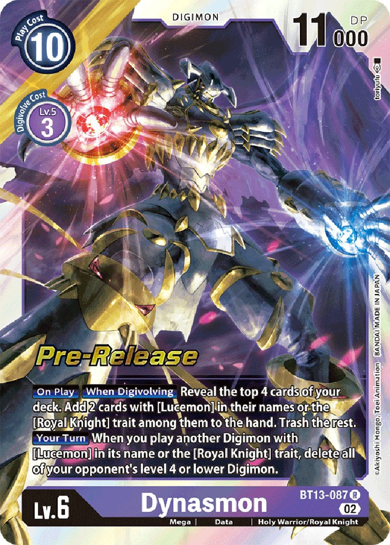 Dynasmon [BT13-087] [Versus Royal Knight Booster Pre-Release Cards] | Amazing Games TCG