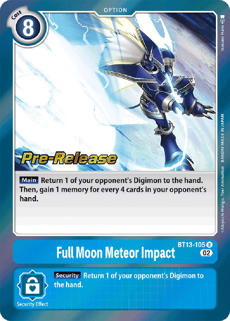 Full Moon Meteor Impact [BT13-105] [Versus Royal Knight Booster Pre-Release Cards] | Amazing Games TCG