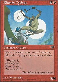 Ekundu Cyclops [Mirage] | Amazing Games TCG