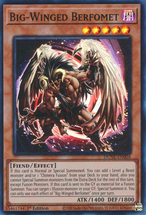 Big-Winged Berfomet [DUNE-EN004] Super Rare | Amazing Games TCG