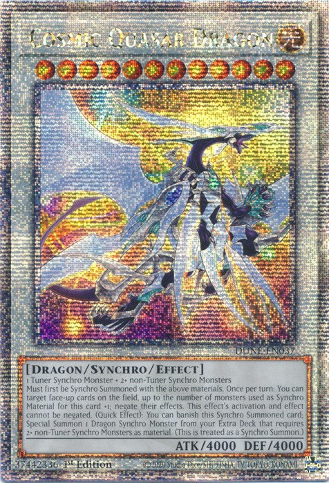 Cosmic Quasar Dragon [DUNE-EN037] Quarter Century Secret Rare | Amazing Games TCG