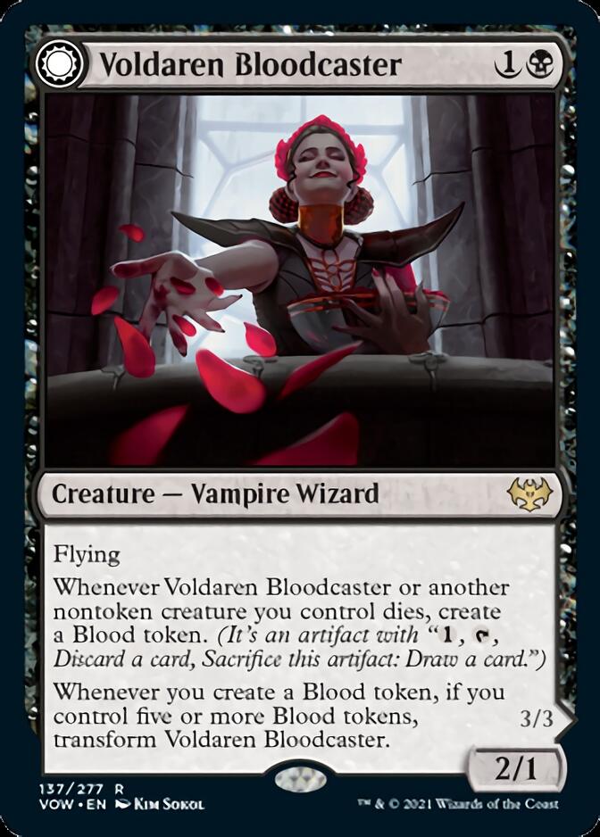 Voldaren Bloodcaster // Bloodbat Summoner [Innistrad: Crimson Vow] | Amazing Games TCG