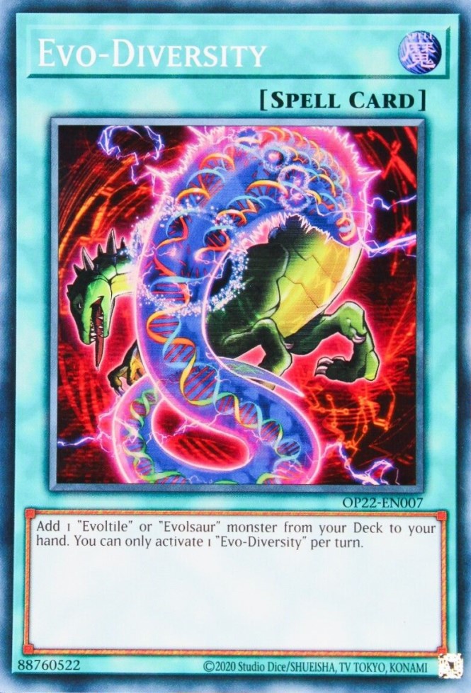 Evo-Diversity [OP22-EN007] Super Rare | Amazing Games TCG