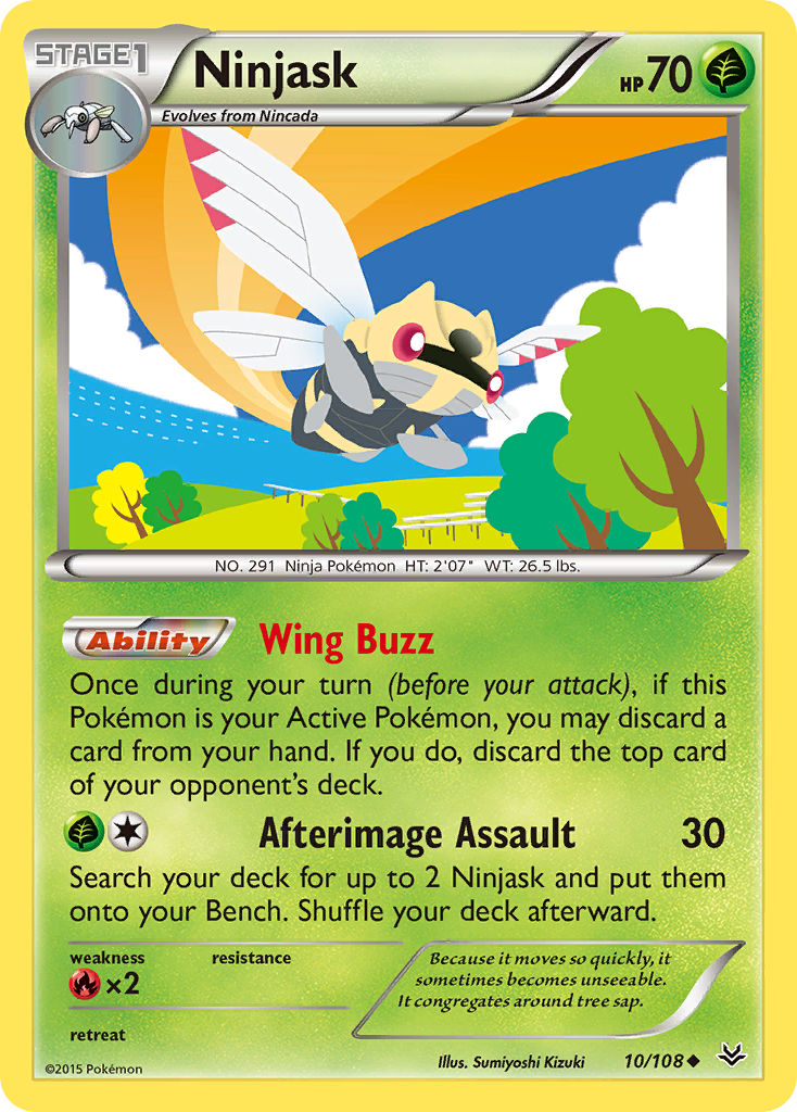 Ninjask (10/108) [XY: Roaring Skies] | Amazing Games TCG