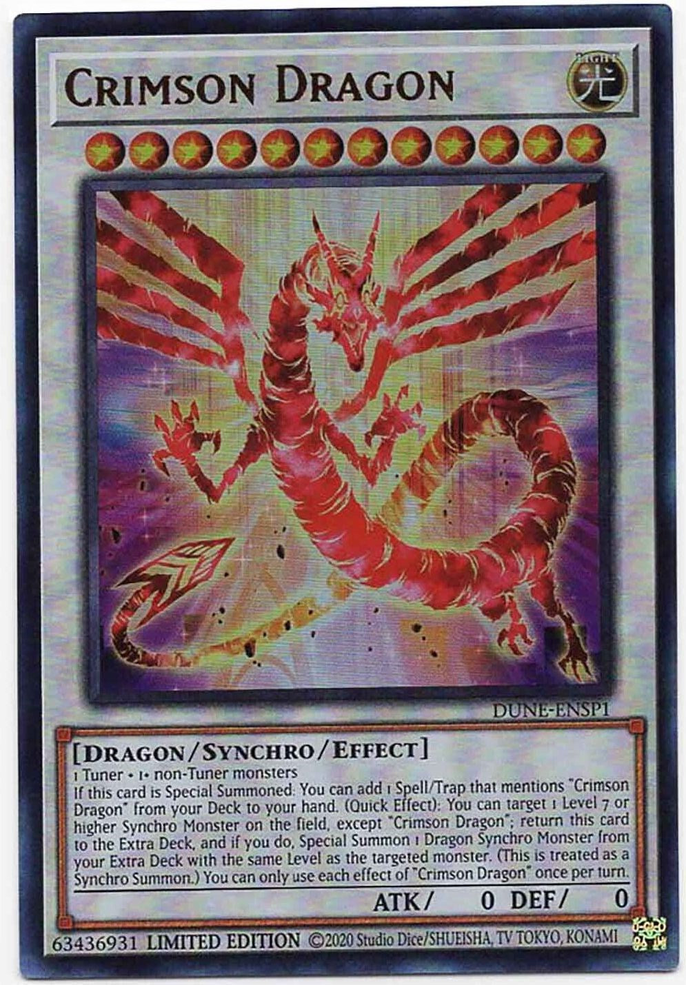 Crimson Dragon [DUNE-ENSP1] Ultra Rare | Amazing Games TCG