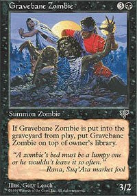 Gravebane Zombie [Mirage] | Amazing Games TCG