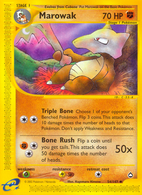 Marowak (54/147) [Aquapolis] | Amazing Games TCG