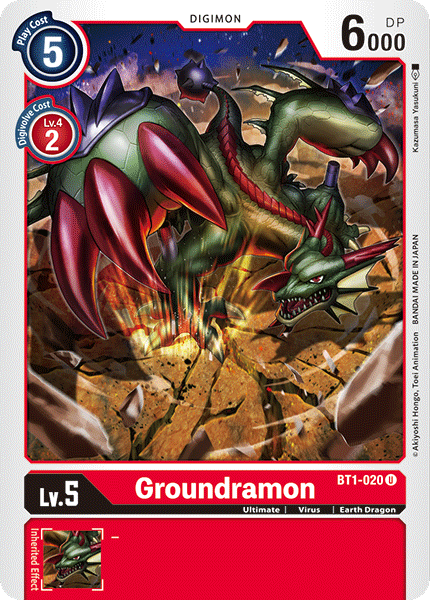 Groundramon [BT1-020] [Release Special Booster Ver.1.0] | Amazing Games TCG