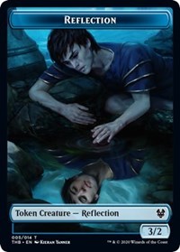 Reflection // Satyr Double-sided Token [Theros Beyond Death Tokens] | Amazing Games TCG